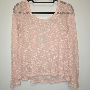 BETHANY MOTA pink & white knitted top 💖